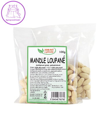 Mandle loupané 100g ZP 2301