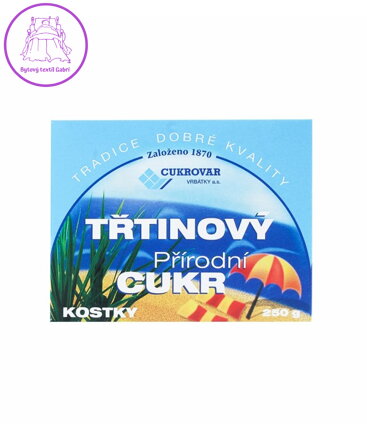 Cukr třtinový kostky 250g Cukrovar Vrbátky 3341