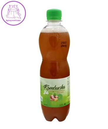 Kombucha 0,5l zázvor s limetkou BIO Stev. 806