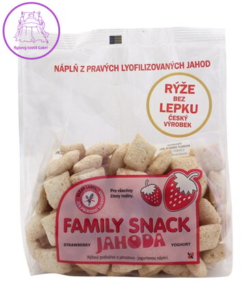 Family snack JAHODA sáček 165g 342