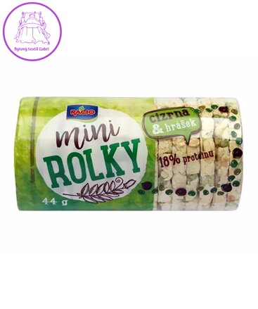 Racio Mini rolky CIZRNA, HRÁŠEK 44g Racio 3350