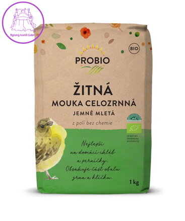 Mouka žitná celozrnná jemně mletá BIO 1kg Probio 2619