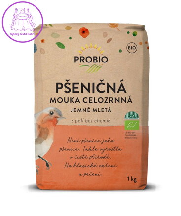 Mouka pšeničná celozrnná jemně mletá BIO 1kg Probio 2617