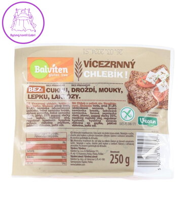 Vícezrnný chlebík BZL 250g Balviten 3374