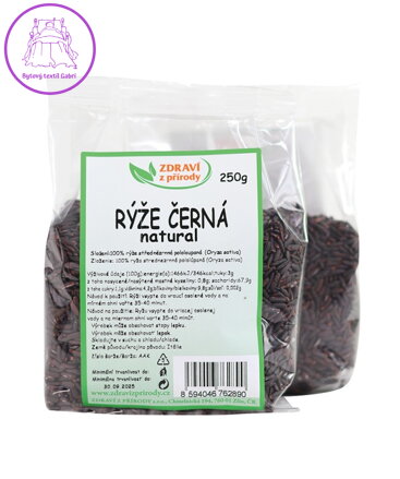 Rýže černá 250g ZP  2921