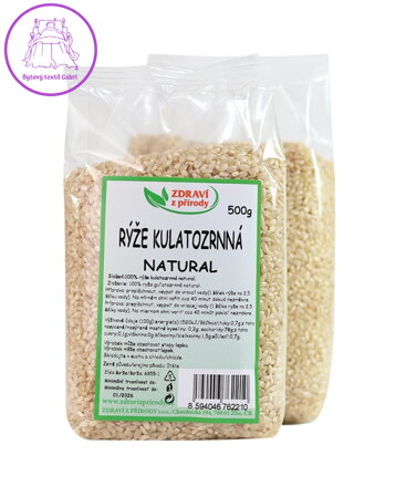 Rýže kulatozrnná natural 500g ZP 2925