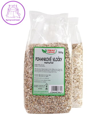 Vločky pohankové světlé natural 500g ZP 1044