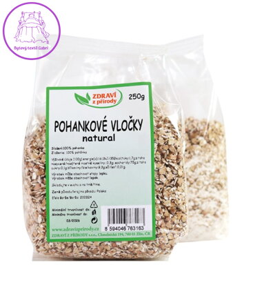 Vločky pohankové světlé natural 250g ZP 2936