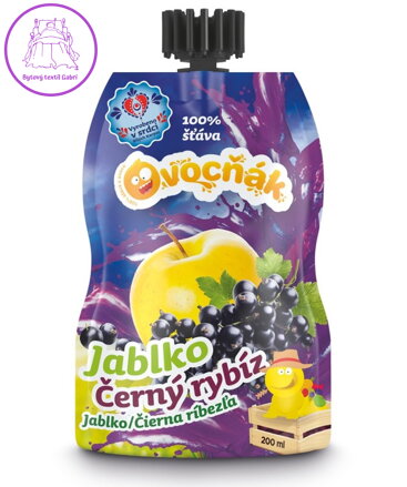 Mošt jablko-černý rybíz 200ml Ovocňák 1165