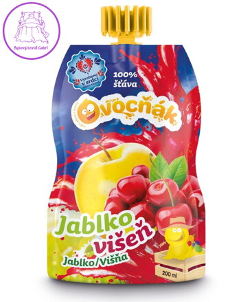 Mošt jablko-višeň 200ml Ovocňák  1172