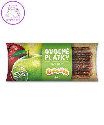 Ovocné plátky 100% jablko 20g Ovocňák 1173