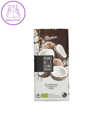 Čokoláda mléčná s kokosem 35% BIO 100g Meybona 1213