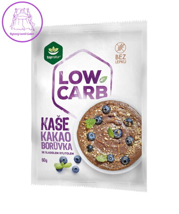 Kaše LOW CARB kakao borůvka 60g Topnatur 1074