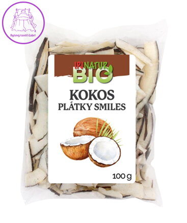 Kokos plátky 1mm organic 100g ZP 978