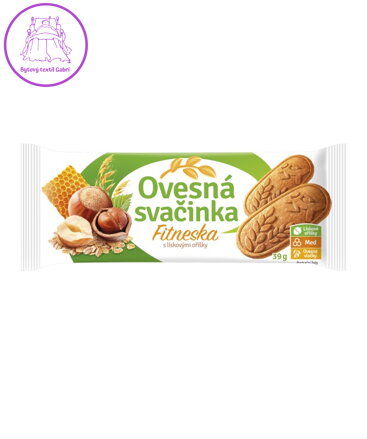 Ovesná svačinka FITNESKA s LÍSKOVÝM OŘÍŠKEM 39g Fammilky 3853