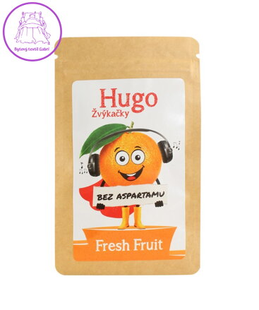 Žvýkačky FRESH FRUIT bez aspartamu 9g/6ks Hugo  3814