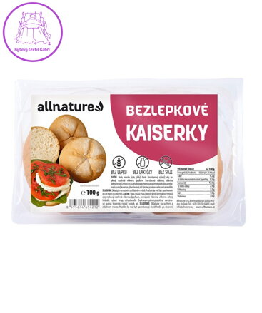 Bezlepkové kaiserky 100g Allnature 4893