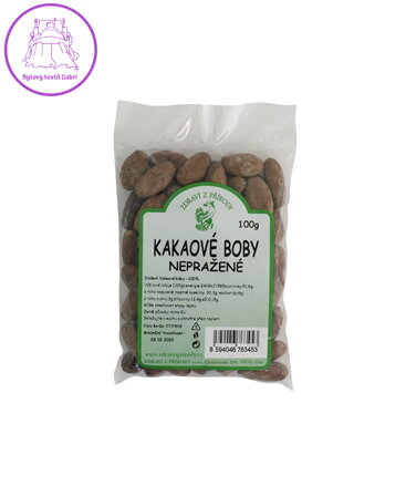 Kakaové boby celé nepražené BIO 100g ZP 3872