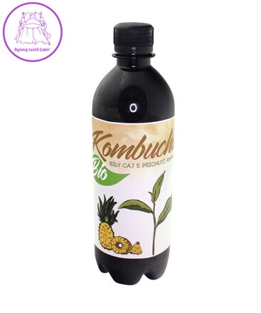 Kombucha 0,5l bílý čaj ananas BIO Stev. 338