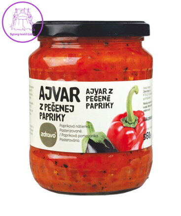 AJVAR z pečených paprik 560g Zdravo 3852