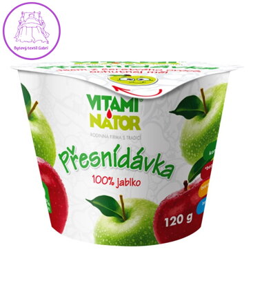 Přesnídávka kelímek 100% jablko 120g Vitaminátor 4961