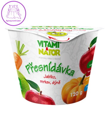 Přesnídávka kelímek jablko- mrkev- dýně 120g Vitaminátor 4962