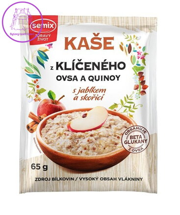 Kaše z klíčeného ovsa a quinoy-jablko, skořice BZL 65g Semix 2496