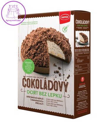 Čokoládový dort bez lepku 430g Semix 2523