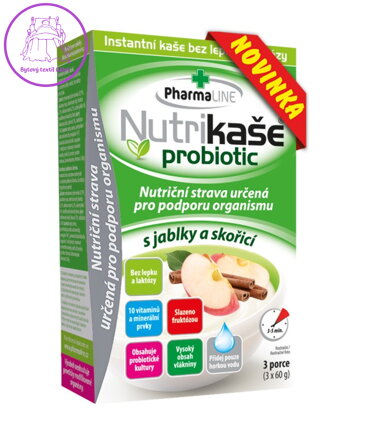 Nutrikaše jablko-skořice 3x60g Mogador 5010