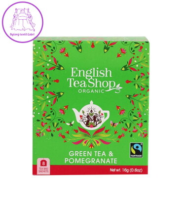 English Tea Shop - Zelený čaj s granátovým jablkem BIO 8x1,6g 5047