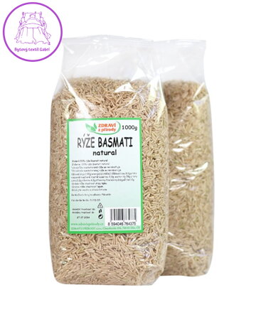 Rýže basmati natural 1kg ZP NOVINKA 5075