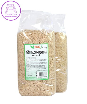 Rýže dlouhozrnná natural 1kg ZP NOVINKA 5076