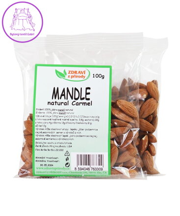 Mandle natural Carmel 100g ZP 2126