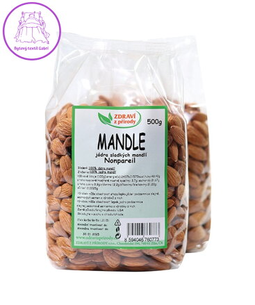 Mandle natural Nonpareil  500g ZP   2300