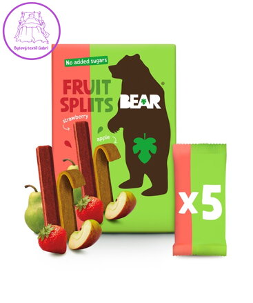 Bear splits jahoda - jablko 5x20g NOVINKA 5377