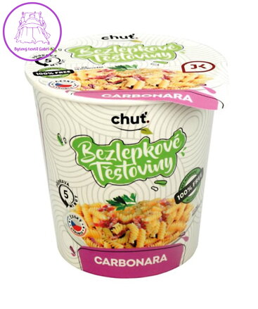 Těstoviny bezlepkové s Carbonara omáčkou 60g J.K.Food NOVINKA 5393