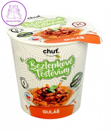 Těstoviny bezlepkové s Gulášovou omáčkou 60g JK.Food NOVINKA 5395