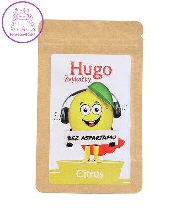 Žvýkačky CITRUS bez aspartamu 42g Hugo NOVINKA 5387