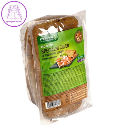 Chléb se semínky 400g Poensgen bez lepku NOVINKA 5409