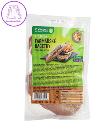 Bagetky farmářské 2x75g Poensgen bez lepku NOVINKA 5404