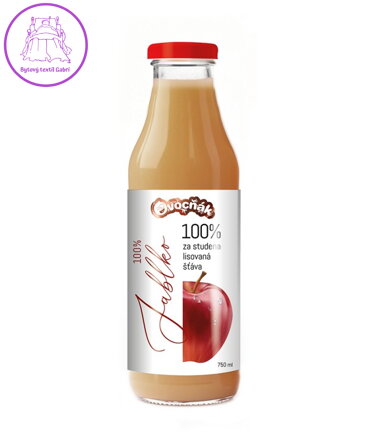 Mošt Jablko 100% sklo 750ml Ovocňák NOVINKA 5443