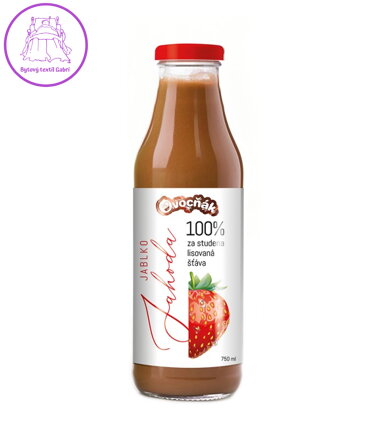 Mošt Jablko - Jahoda sklo 750ml Ovocňák NOVINKA 5446