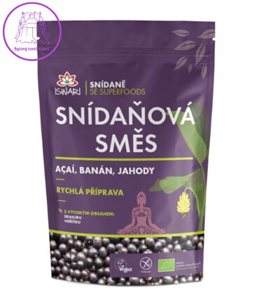 Snídaňová směs - Acai, jahoda, banán BIO 300g Iswari NOVINKA 5456
