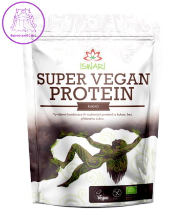 Protein Super vegan kakao BIO 250g Iswari NOVINKA 5466