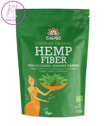 Konopná vláknina BIO 250g Iswari NOVINKA 5453