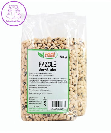 Fazole černé oko 500g ZP 156