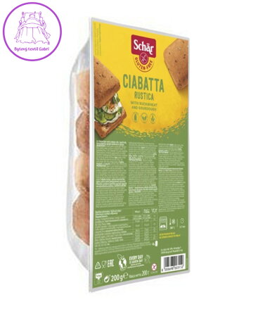Ciabatta rustica 200g tmavá Schar 3013