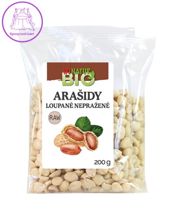 Arašídy loupané nepražené BIO RAW 200g IPJ 5525
