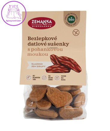 Sušenky datlové s pohankou BIO 100g Zemanka  bez lepku NOVINKA 5649