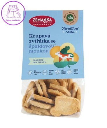 Zvířátka špaldová BIO 100g Zemanka NOVINKA  5650